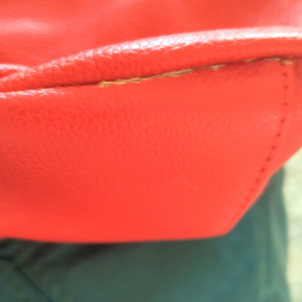 Emma & Sophia Tomato Red Hobo Bag Has Calll.out On Seam See Phothos - Picture 4 of 6